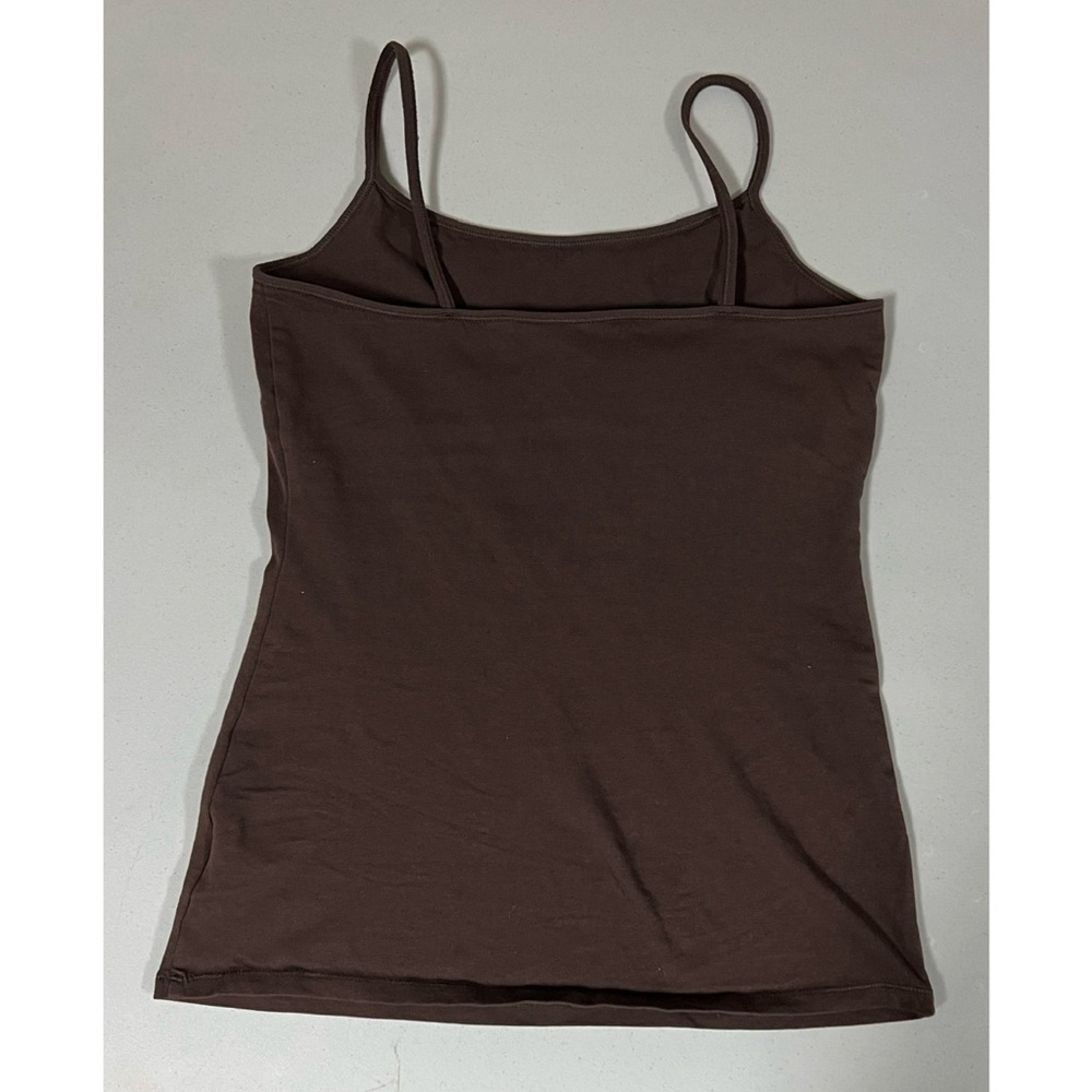 Express Brown Solid Shelf-Bra Cami Camisole Tank … - image 4